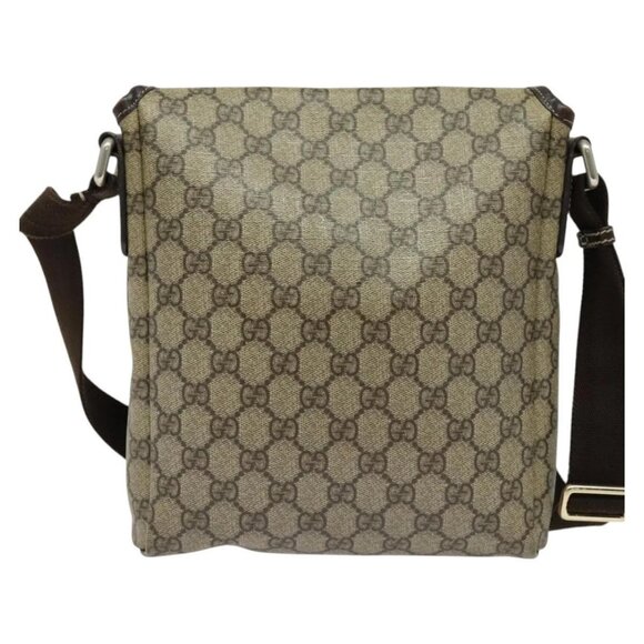 GUCCI GG Supreme Shoulder Bag PVC Beige Silver 223666 Auth ep10673 - Picture 3 of 16